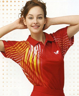 卓球ユニフォーム赤